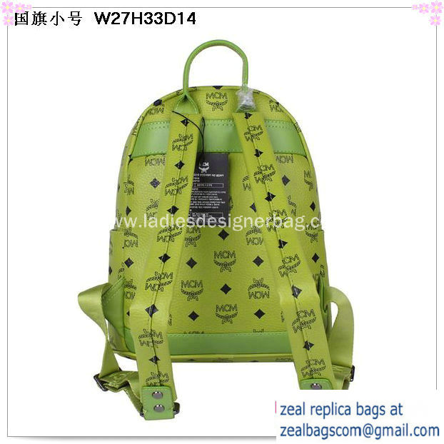 High Quality Replica MCM Small Flag of UK Backpack MC5173S Green - Click Image to Close